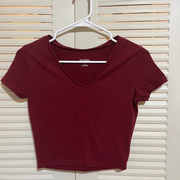Wild Fable Women's Cropped V-Neck - Picture 1 of 4